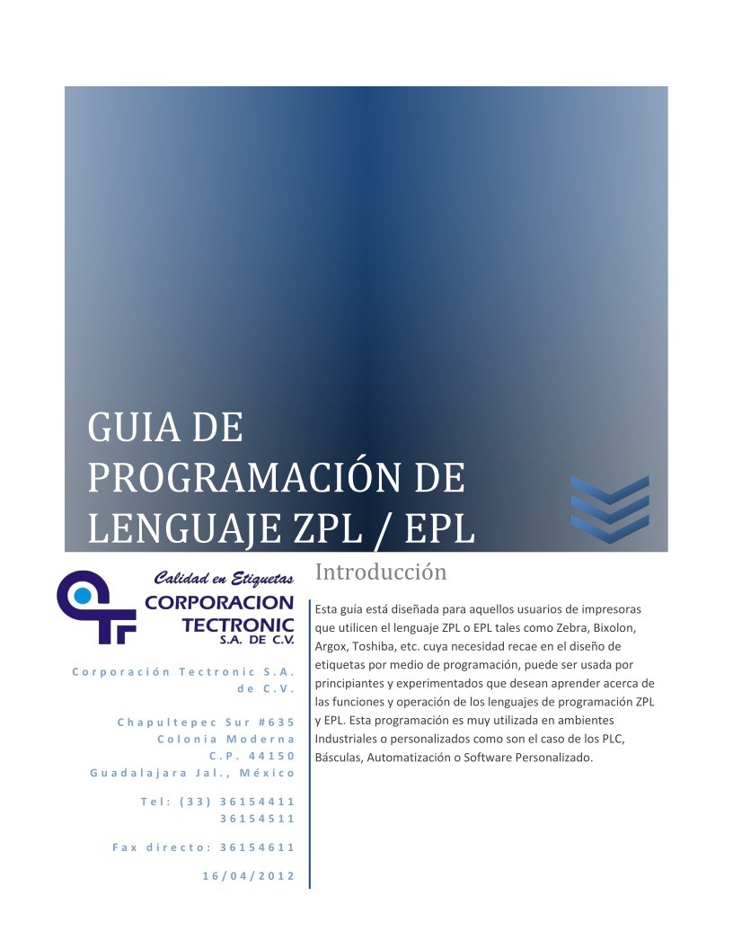 Imágen de pdf GUIA DE PROGRAMACIÓN DE LENGUAJE ZPL / EPL